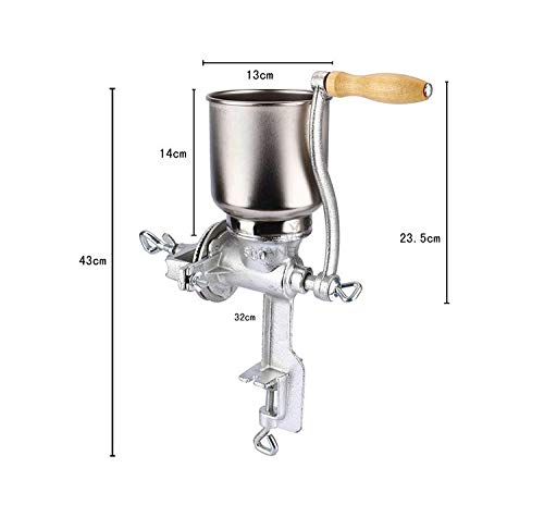 ハンドミルコーヒー豆グラインダー粉砕機小型携帯手動研磨機 Amazon | Hanchen 手挽きミル 手動製粉機 粉末グラインダー 入料口13cm
